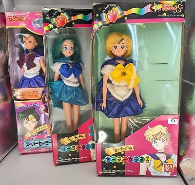 Sailor Neptune Uranus Pluto Outer Senshi Bandai Doll Sailor Moon S Stars 1993-4 • $300