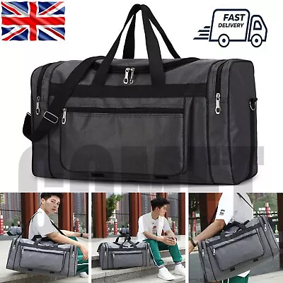 Mens & Ladies Sports & Gym Holdall Bags TRAVEL SPORTS SCHOOL WORK LEISURE Duffle • £9.88