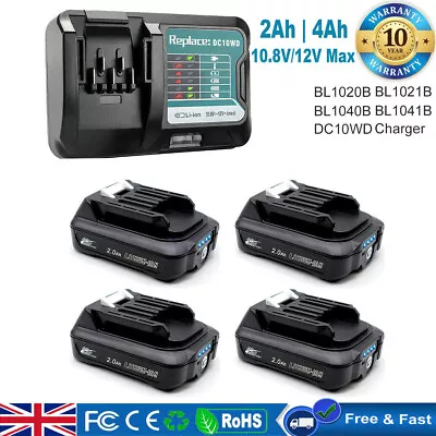 For Makita BL1021B Battery BL1020 10.8V 12V BL1041B BL1040 BL1016 DC10WD Charger • £17.90