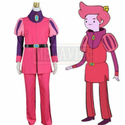 $76 • Buy Adventure Time Cosplay Prince Gumball Costume New Full Set Pink Uniform