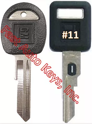 NEW GM Single Sided VATS Ignition Key #11 + Doors/Trunk OEM Key   • $18.95