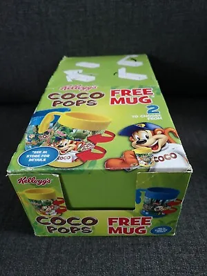 7x NEW Retro Kellogg's Coco Pops Puzzle Mugs & Retail Box Cereal Promo Cups RARE • £21.99