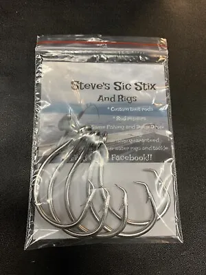 $7 • Buy 14/0 Circle Hooks, Stainless Steel, Pack Of 5