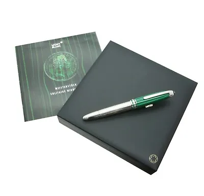 MONTBLANC Meisterstuck Solitaire 146 Czar Nikolai Malachite & Platinum Plated M • $2985