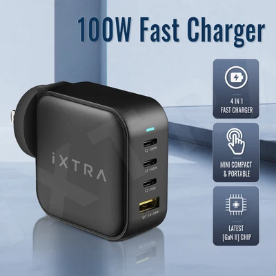 $64.88 • Buy 【GaN II】USB-C Fast 100W Charger 4 Ports Type C Power Adapter For IPhone MacBook