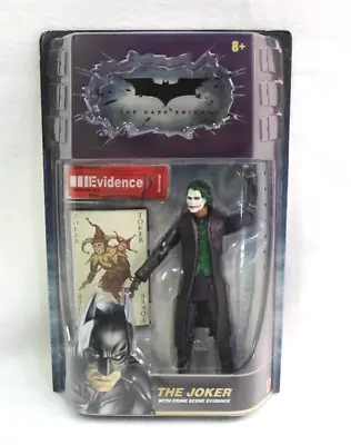 $20 • Buy Batman Dark Knight Movie Masters Joker Figure Mattel 2008 W/Crime Scene Evidence