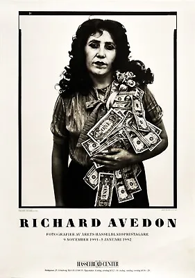 1991 Swedish Exhibition Poster Hasselblad Center Richard Avedon Photography • $600