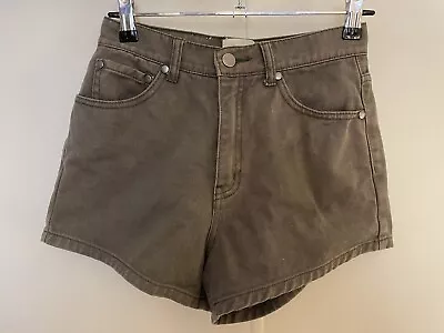 Zulu & Zephyr Olive 100% Cotton Denim Short - Size 6 • $25