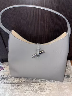 Longchamp Roseau Tote – Turtledove Gray • $235