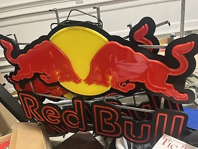 Red Bull Led Bar Sign Man Cave Garage Decor Light Red Bull Energy Drink Lighted • $299