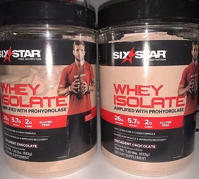 Six Star Whey Protein Isolate 100% Whey Post Workout Chocolate X2  • $29.74