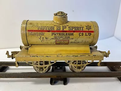 Hornby Series Tinplate- 1928 Early BP  'Motor Spirit' Tank Wagon- O Gauge • £20