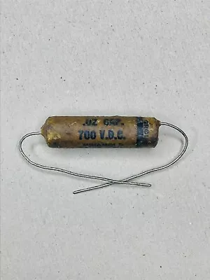 Micamold .02 UF 700V Wax Capacitor Circa 1950s For Early Stratocaster Tone • $7.50