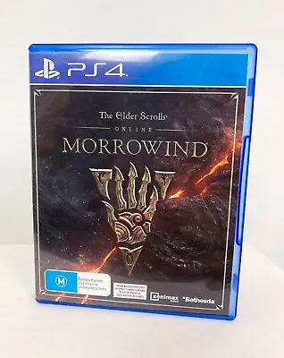 Sony Playstation 4 The Elder Scrolls Online Morrowind Game R4 PAL AU/NZ • $13.95