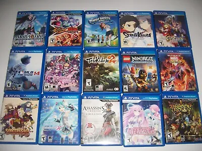 Replacement Box Case Authentic Sony PlayStation Vita - NO GAME - MANY NEW TITLES • $9.99