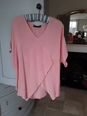 Hampstead Bazaar Top.  Pretty Pink.  One Size - Up To 18. Pointed Fronts And... • £30