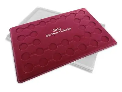 Coin Tray + Cover SCHULZ Red Collection Display 50p London Olympic (T.50p) • £9.99