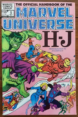 The Official Handbook Of The Marvel Universe 5 Vol. 1 May 1983 Fn/vf • £4.99