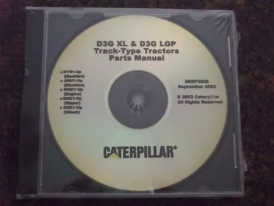 Cat Caterpillar D3g Xl D3g Lgp Tractor Parts Manual Cd S/n Byr1-up Jmh1-up • $44.99