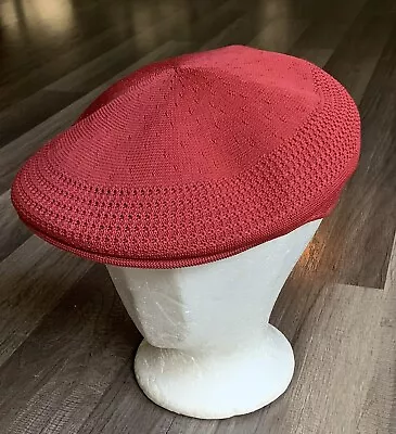 Kangol Tropic Ventair Red Newsboy Driver Cap Hat Sz Small • $18.50