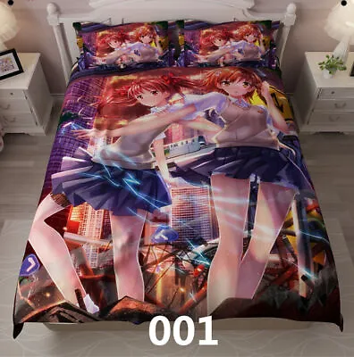 Toaru Kagaku No Railgun Shirai Kuroko Misaka Mikoto Bedding Cosplay Winter • $94.32