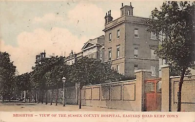 Postcard  Brighton Sussex County Hospital Eastern Road Kemp Town Circa 1905 • £7.90