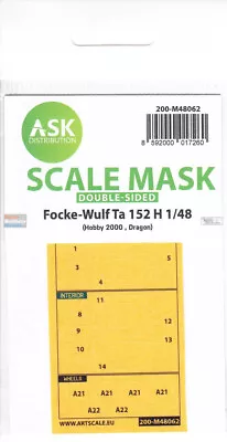 ASKM48062 1:48 ASK/Art Scale Mask [Double Sided] - Ta152H (DRA/H2K Kit) • $17.09