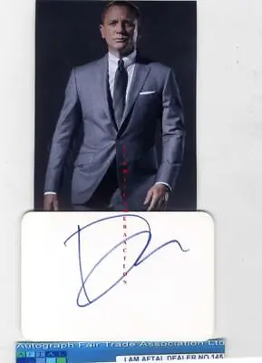 Daniel Craig Vintage Signed Card AFTAL#145 • £124.99