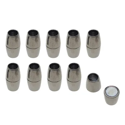 £4.86 • Buy 10Pcs Brass Barrel Magnetic Clasps Kumihimo End    For DIY Jewellery