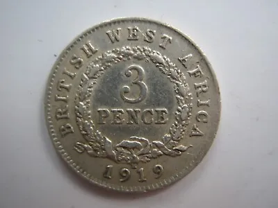 £8 • Buy British West Africa 1919-H Silver Threepence VF