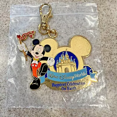 Disney WDW Happiest Celebration On Earth Mickey Mouse Medal Lanyard Pin • $15