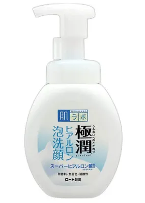 Rohto Hada Labo Gokujyun Super Hyaluronic Acid Face Wash Cleansing Foam 160mL • $19.90