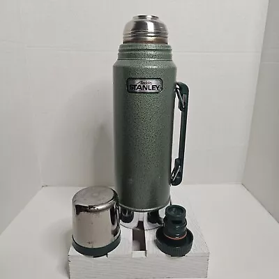 Vintage Classic Stanley Insulated Thermos. Green. Handle Lid Stopper 1.1 Quart • $25