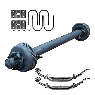 10000 Lb Electric Brake Trailer Axle Kit 8 Lug - 10k TK Grease Bath Trailer Axle • $1899