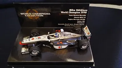 Minichamps 1/43 Mika Hakkinen McLaren MP4/13 1998 World Champion • $98.64