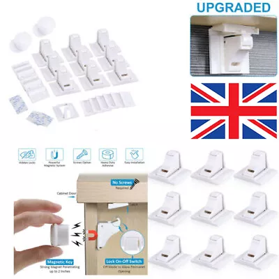 £15.20 • Buy Magnetic Safety Invisible Cupboard Lock Baby Child Pet Proof Drawer Security