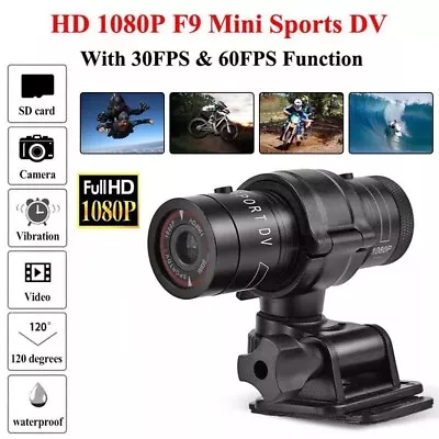 HD 1080P Camera Horse Riding Sport Bicycle Motorcycle Helmet Flashlight Camera • £32