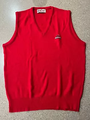 Vintage Antigua U Of A Red Sweater Vest Arizona Wildcats Basketball-large-usa • $69.99
