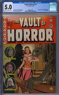 Vault Of Horror #23 Cgc 5.0 Graham Ingels Photo Bio Johnny Craig Pre-code Horror • $527.99