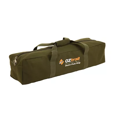 Oztrail Camping Outdoor Storage Carry 65cm Canvas Bag Green For Dome Pole Tent • $27