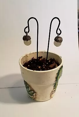 Dollhouse Miniature Or Fairy Garden Acorn Lantern With Garden Hook • $6.95