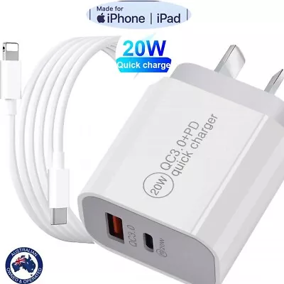 20W USB Type-C Wall Adapter Fast Charger PD Power For IPhone 15 14 13 Pro IPad • $4.98