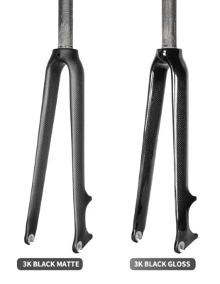 $65 • Buy 700C 1 1/8 V & Disc Brake 3K Carbon Fiber Road Bike Bicycle Fixed Gear Fork