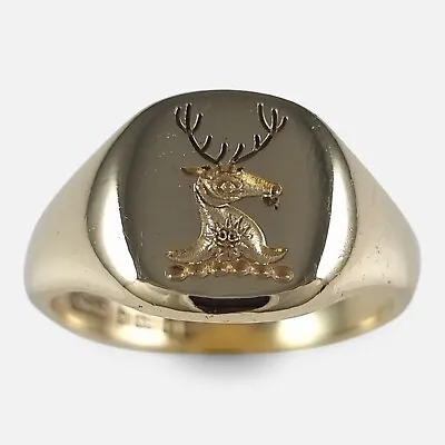 £950 • Buy 18ct Gold Intaglio Signet Ring - 1964