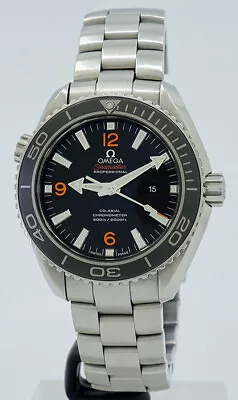 Omega Ref 23230382001002 Steel Auto 37.5mm Black Dial Seamaster Planet Ocean • $6600