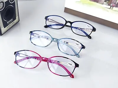 Ladies True Beauty – High Quality - Reading Glasses {Pink/Black/icyblue} - Uk - • £8.99