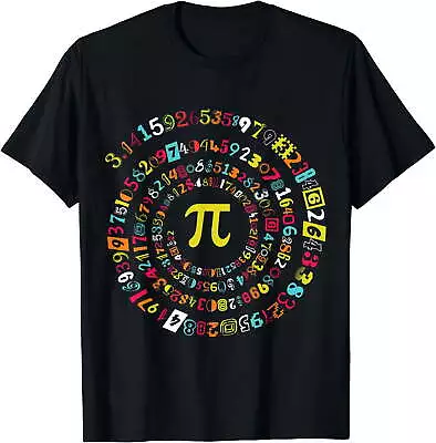 Funny Pi Day Shirt Spiral Pi Math Tee For Pi Day 3.14 T-Shirt Black X-Large • $9.99