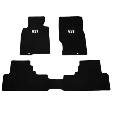 Fits 08-13 INFINITI G37 Coupe Black Nylon Floor Mat Carpet Front Rear 3PCS Set • $57.99