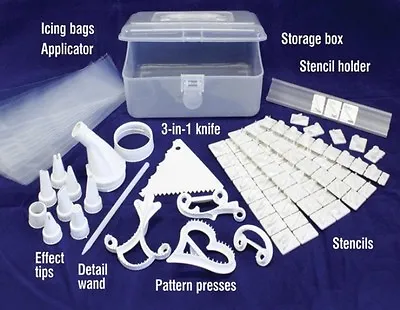 New 100 Piece Cake Decorating Kit Cookie Muffin Icing Set • £5.99