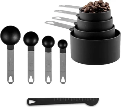 £7.99 • Buy Measuring Cups And Spoons Set With Stainless Steel Handles 9Pcs –Cup Measurement
